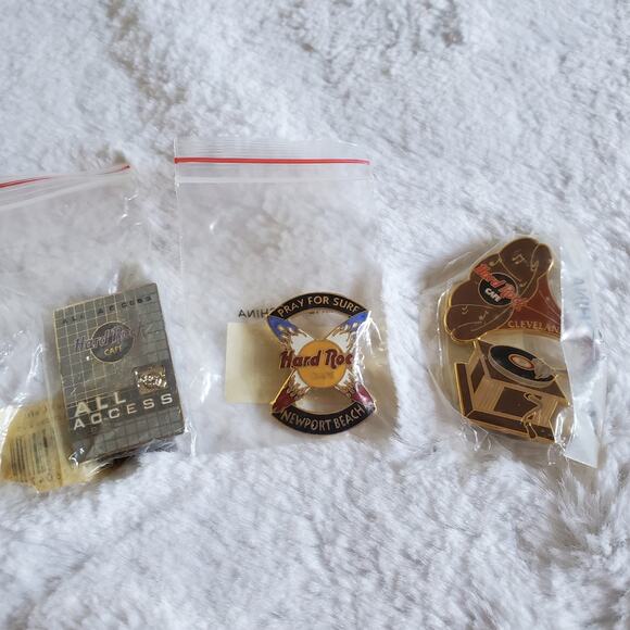 Hard Rock Cafe Pins NWT Set of 3 - Picture 1 of 5